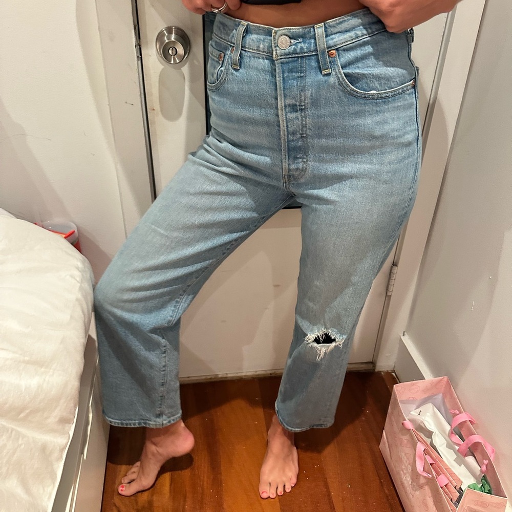 Levi’s ribcage straight jeans